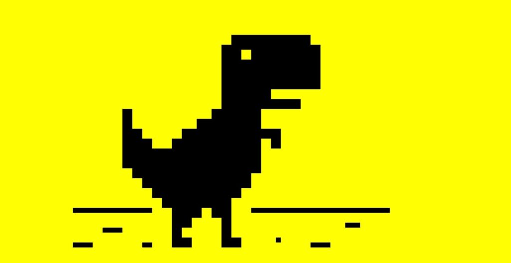 T-Rex Dino di Google Chrome