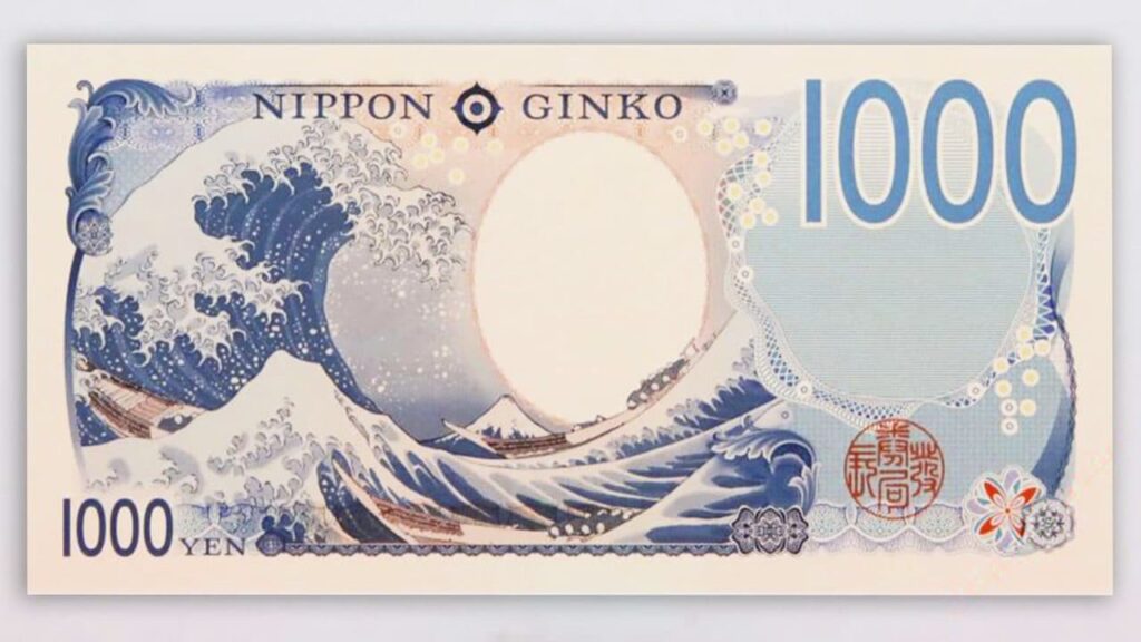 banconote strane belle onda hokusai