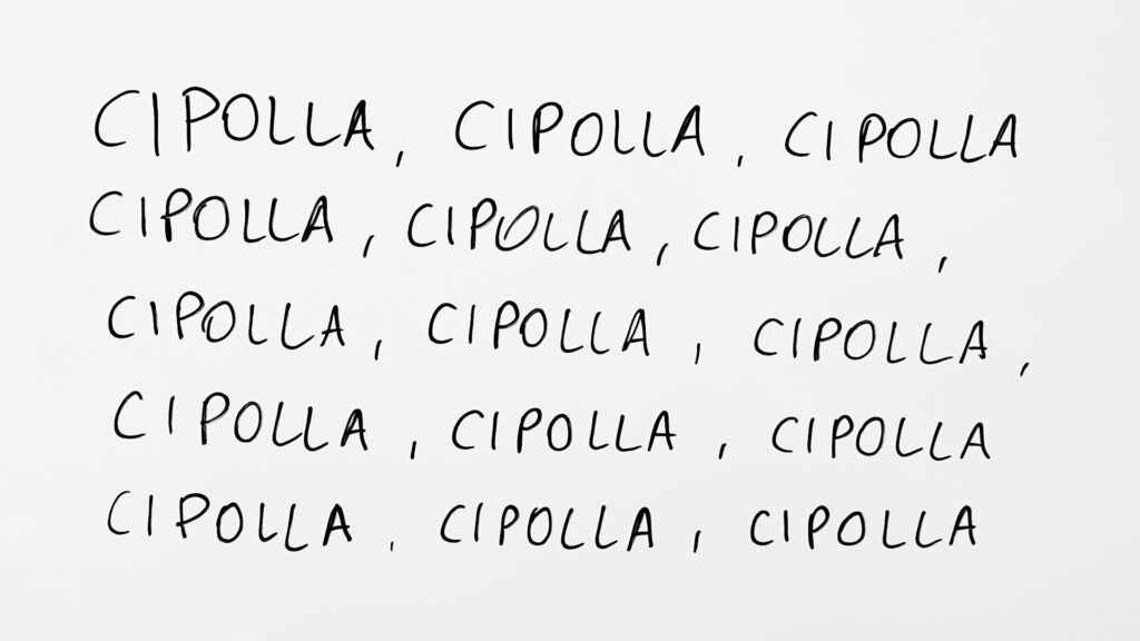 Perche se ripetiamo tante volte una parola perde di significato