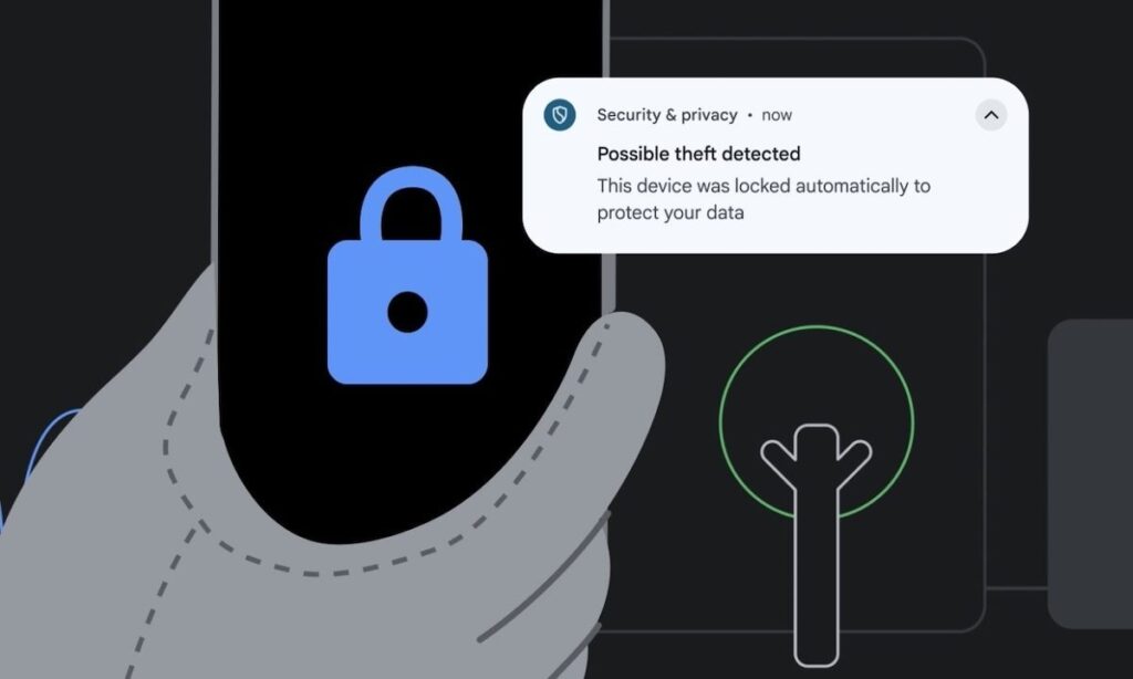 Theft Detection Lock di Google
