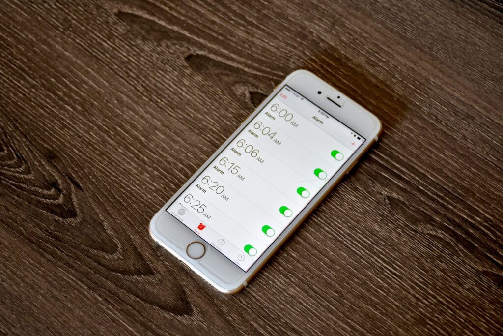 snooze sveglia iphone