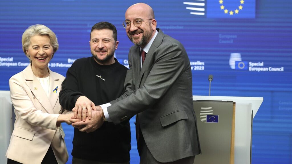 What does Volodymyr Zelensky's presence at the European Council mean?