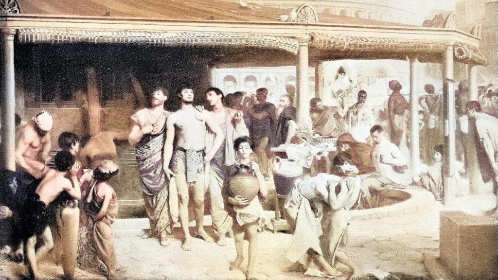 come si lavavano in antichita senza bagni e acqua corrente