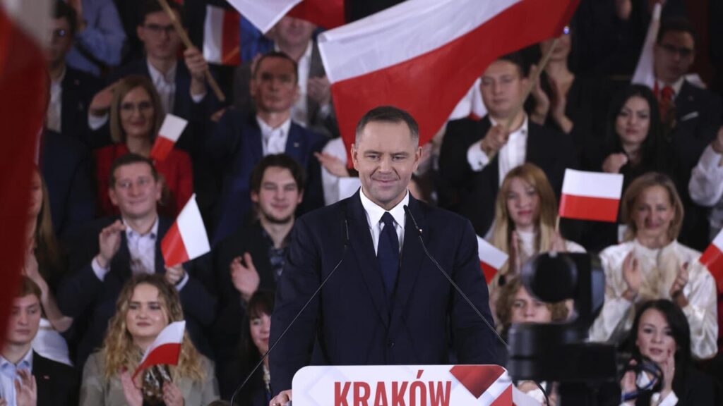 Who is the new leader of the Polish party allied with Meloni