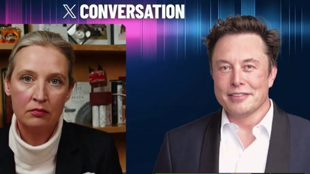 Elon Musk interviews the AfD leader. "Hitler? A communist. Merkel ruined Germany"