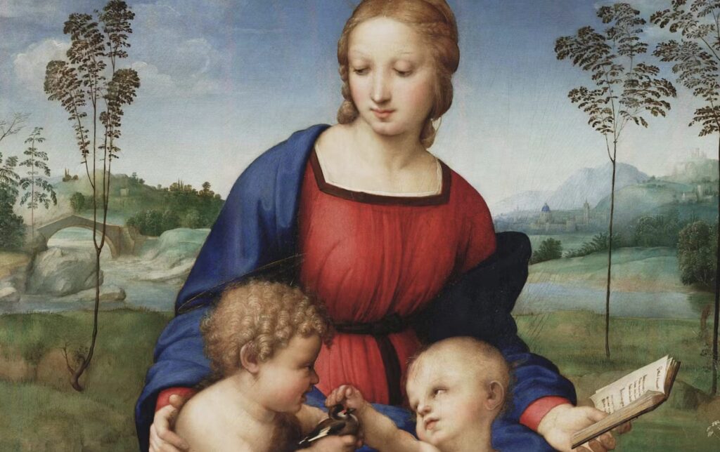 Madonna del Cardellino (1506 circa), Gallerie degli Uffizi, Firenze (pubblico dominio)
