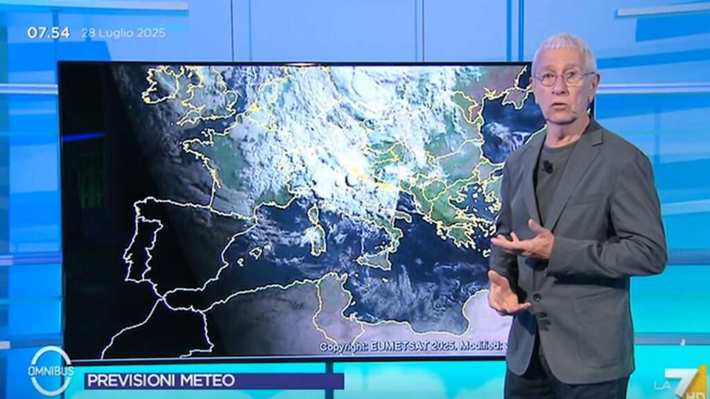 Paolo Sottocorona is the king of the summer of La7. His weather totales the share record