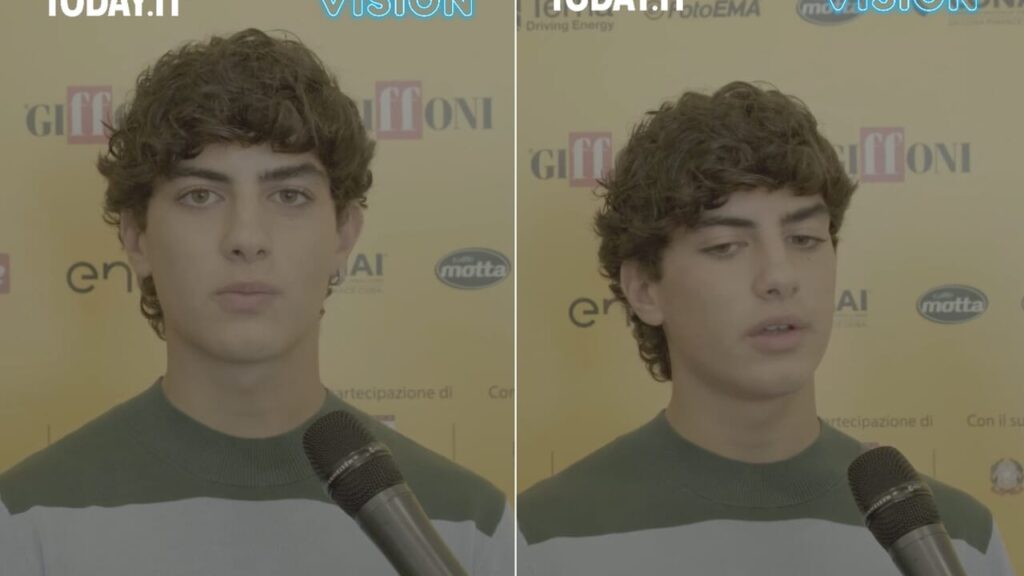 Samuele Carrino: "My adolescence? Different from the others. Acting makes me grow faster"