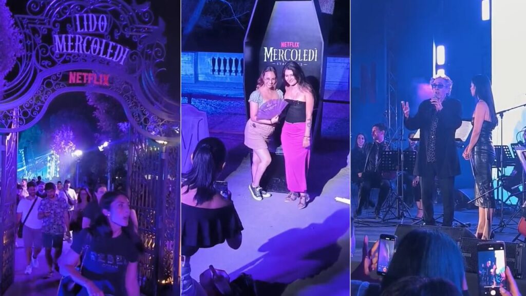 "Wednesday 2"super launch event in Rome: long queues, there is also Tim Burton