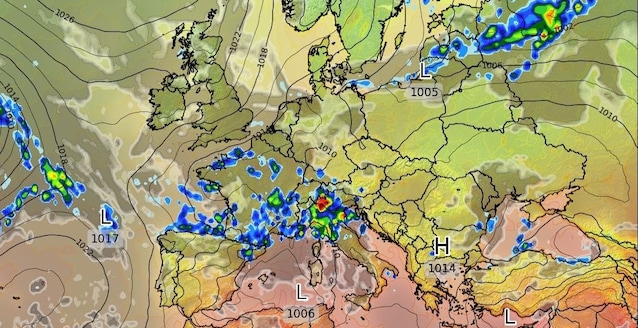Map-Europe-Maltempo-Italy