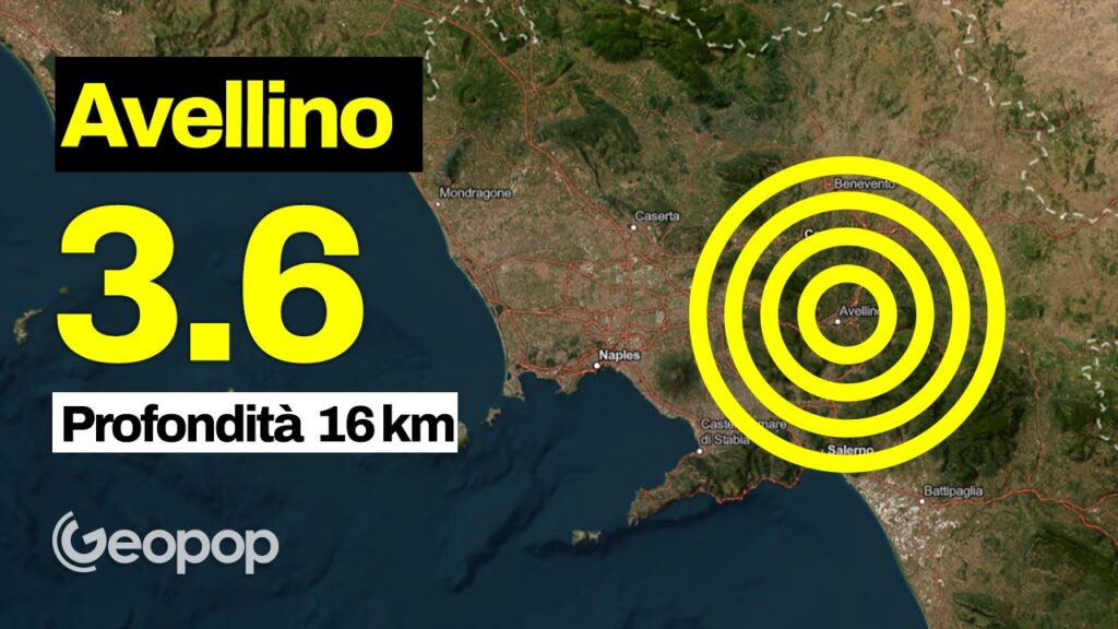 Earthquake in Avellino of magnitude 3.6: strong shock also felt in Naples, Salerno and Benevento