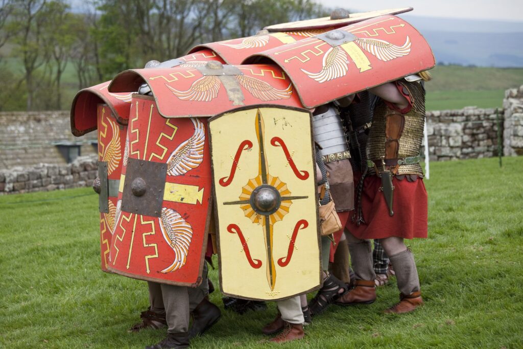 The Roman tortoise was a formation of the army of ancient Rome: here's how it was made