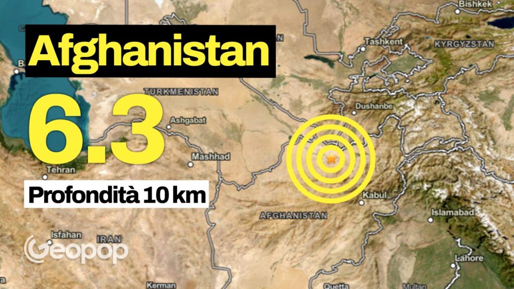 Afghanistan earthquake of magnitude 6.3 with epicenter in Kholm: at least 20 victims
