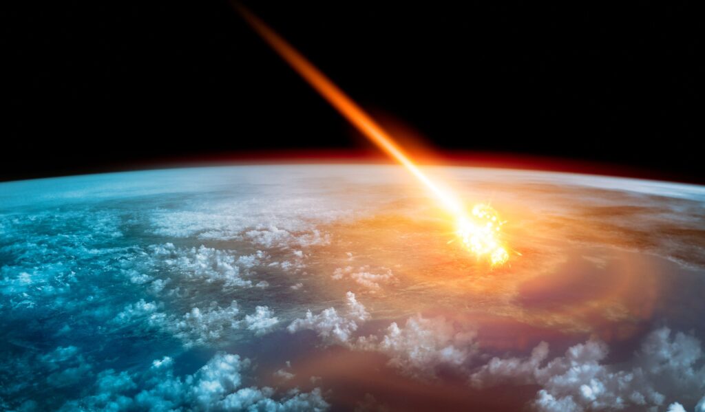 Evidence of a meteor impact that occurred about 40 million years ago in the North Sea has been found