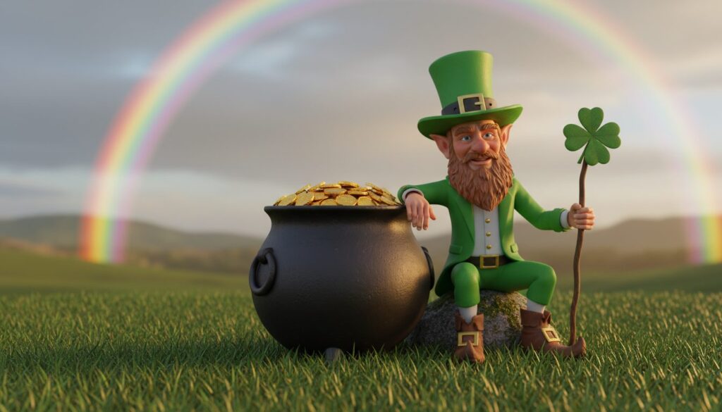 The legend of the pot of gold at the end of the rainbow: why the treasure is unattainable