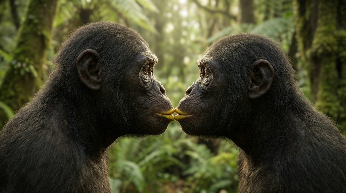 The first kiss in history for science occurred over 21 million years ago