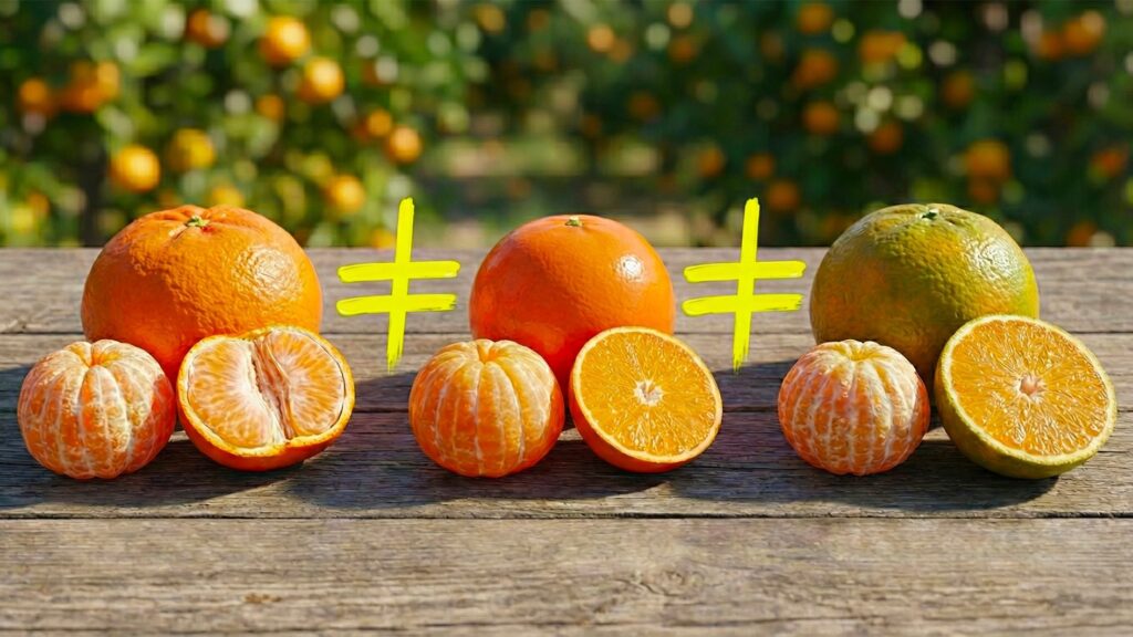 What are the differences between mandarins, tangerines and clementines?