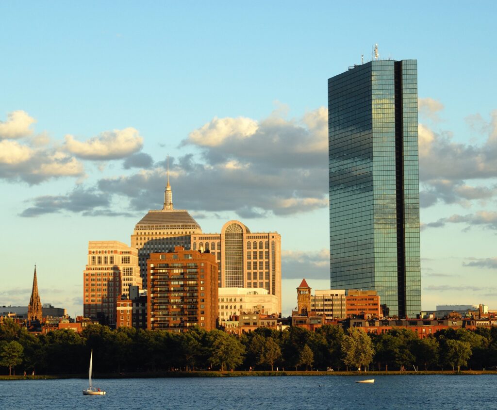 John Hancock Tower is the tallest skyscraper in Boston at 241m: how it is made and what happened to the glass