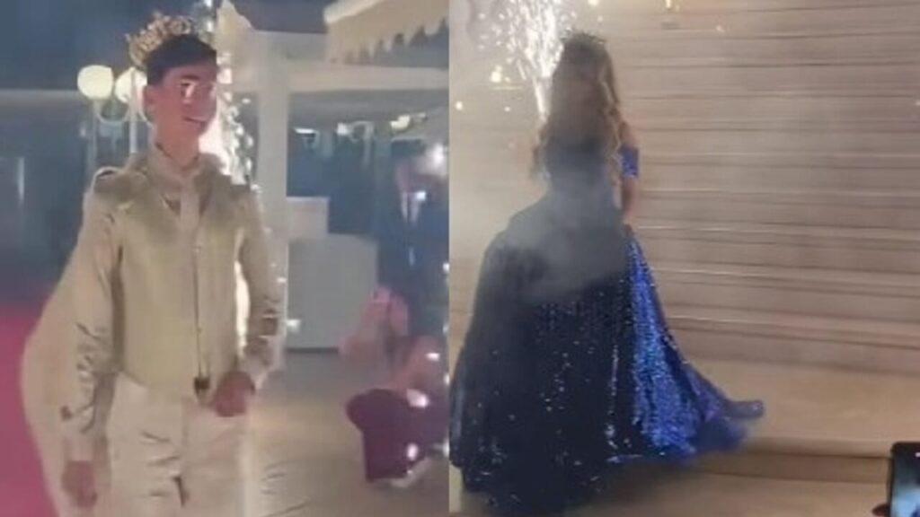 The triumphal entry of 18 year olds to their parties