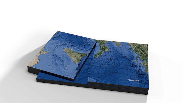 Sicily and Calabria move apart