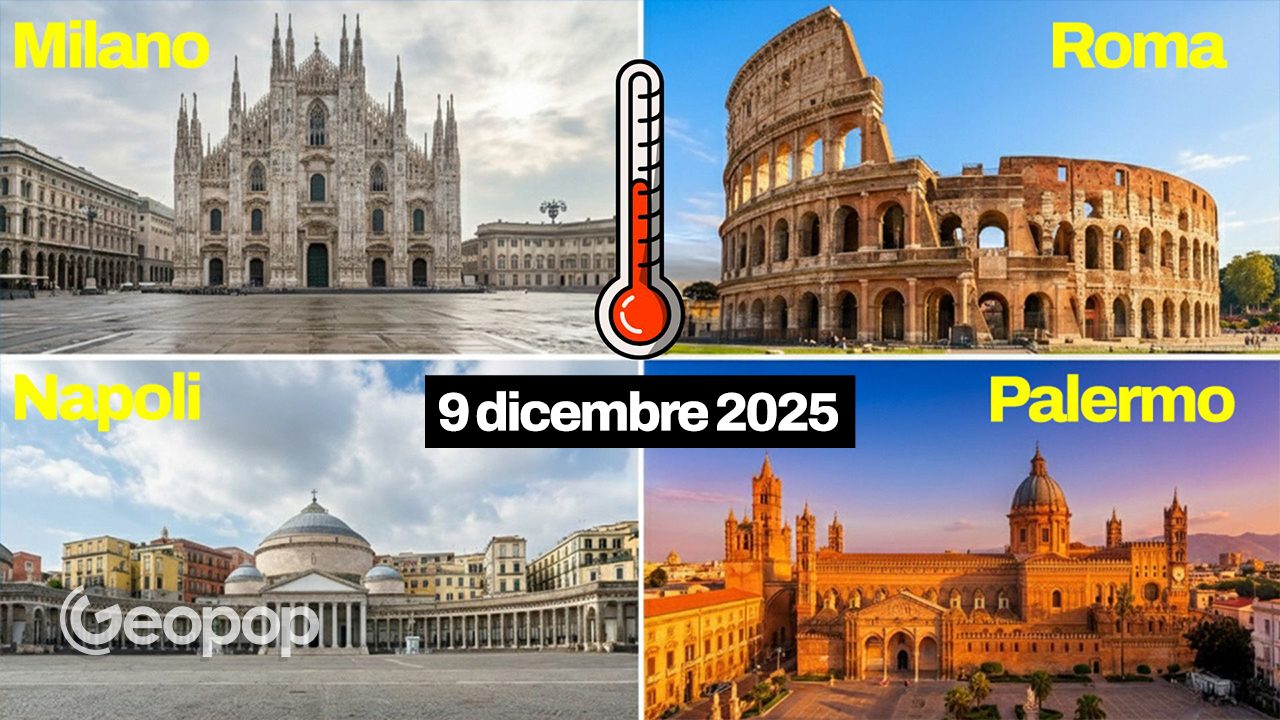 December 9, 2025, how many °C was there today in previous years? Let's compare temperatures