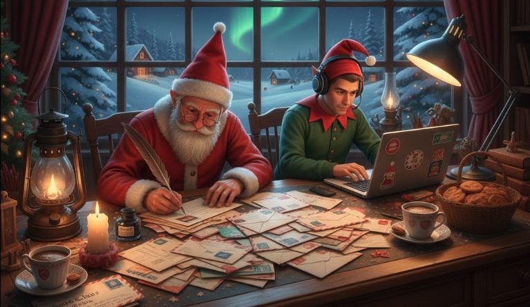 What happens if you mail a letter addressed to Santa Claus: magic