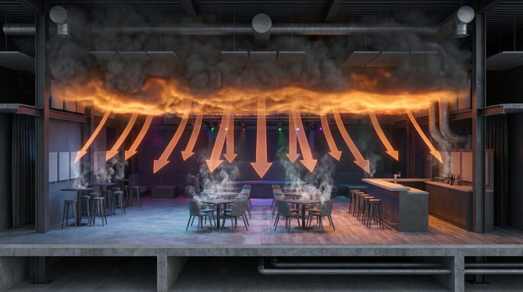 Because ceiling fires, like the one in Crans-Montana, can be even more dangerous