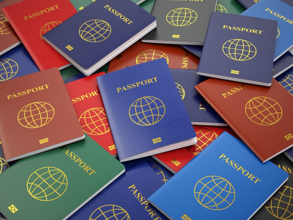 Why passports have different colors and what red, green, blue and black mean