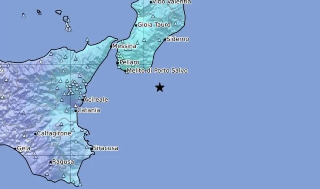 Earthquake in Calabria of magnitude 5.1, epicenter in the Ionian Sea: also felt in Sicily