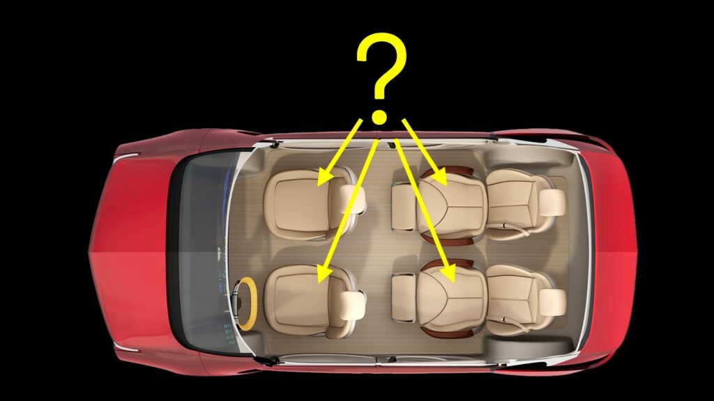 Where is the safest place to sit in the car?