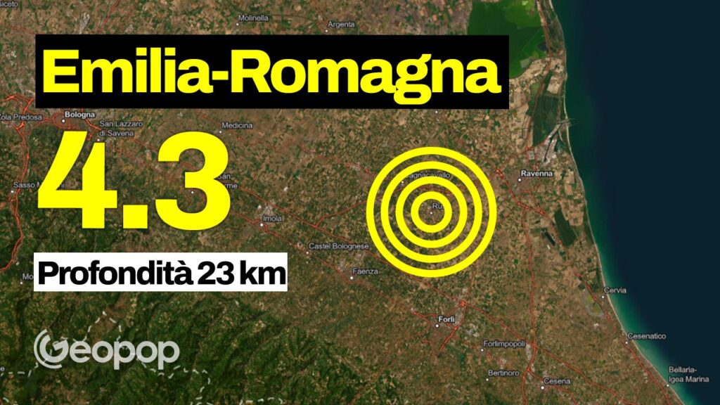 Earthquake in Emilia-Romagna of magnitude 4.3, shock also felt in Tuscany