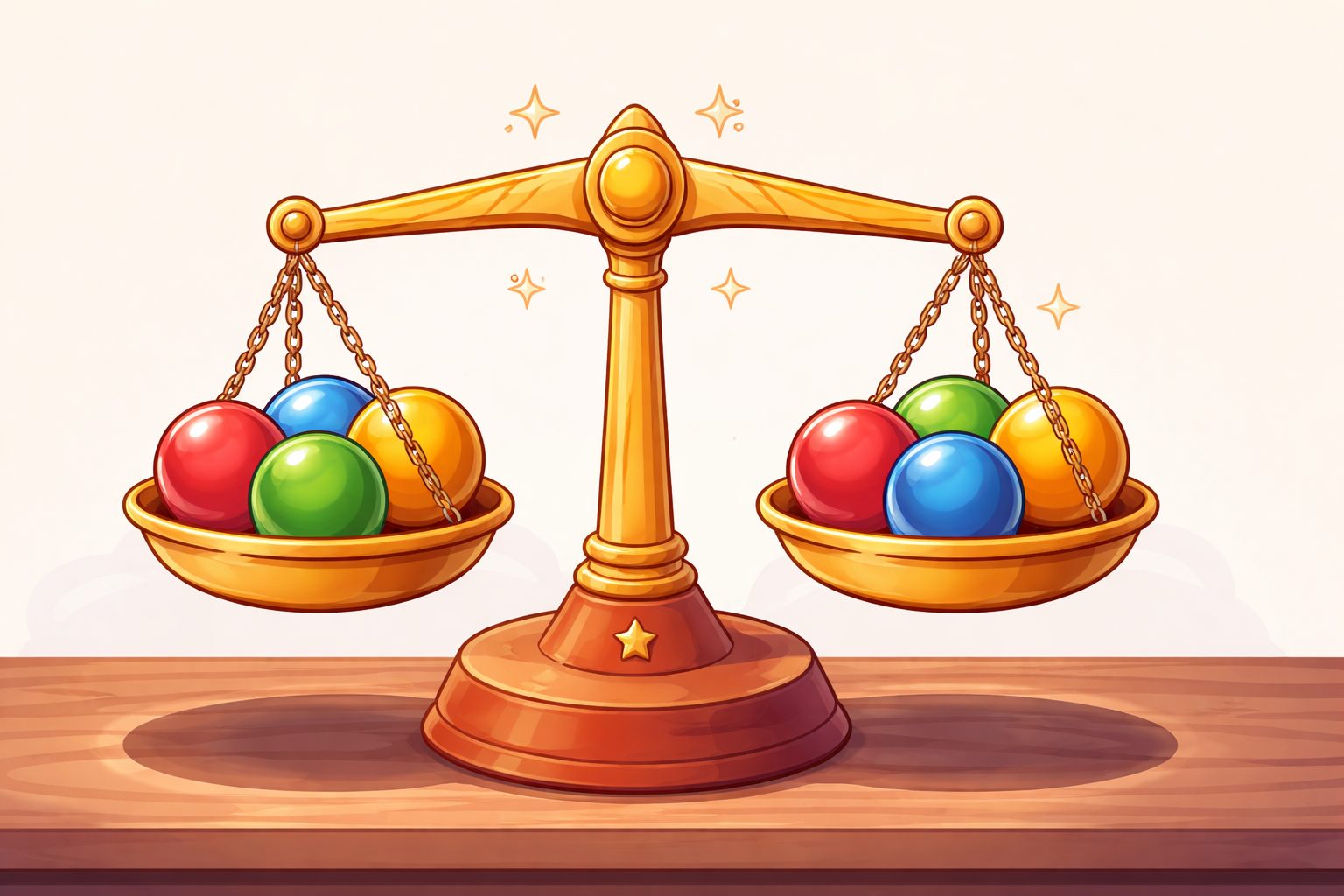 There are 8 identical balls, one weighs less: can you find the lightest one? The solution to the riddle