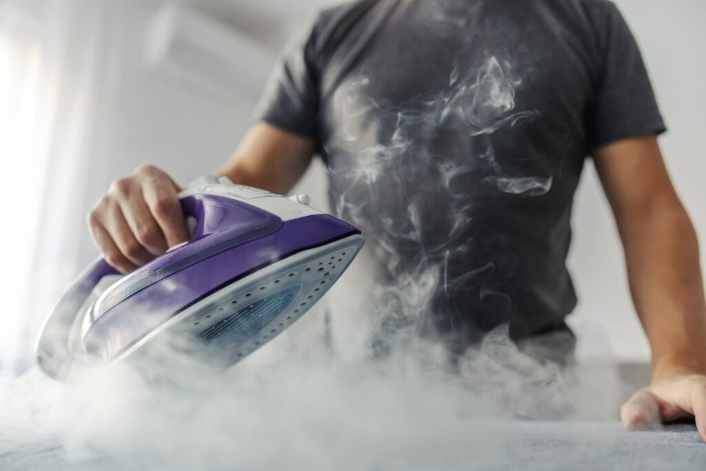 How does the steam from the iron remove creases? Here is the scientific explanation