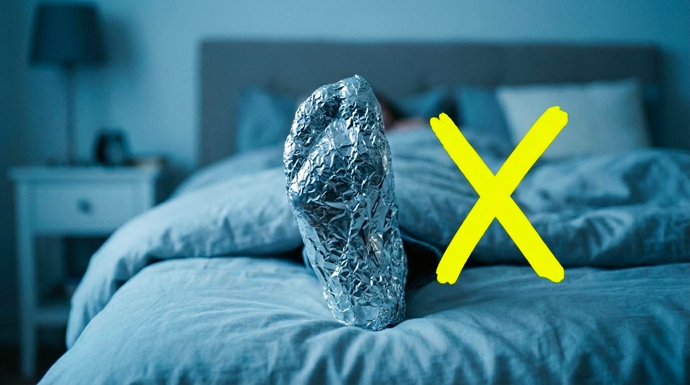 Wrapping your feet in foil to warm them has no scientific basis: the viral trick doesn't work