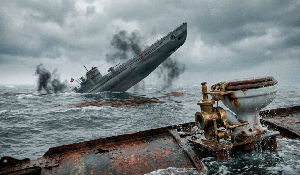 The absurd story of the Nazi submarine that sank due to the bathroom on board