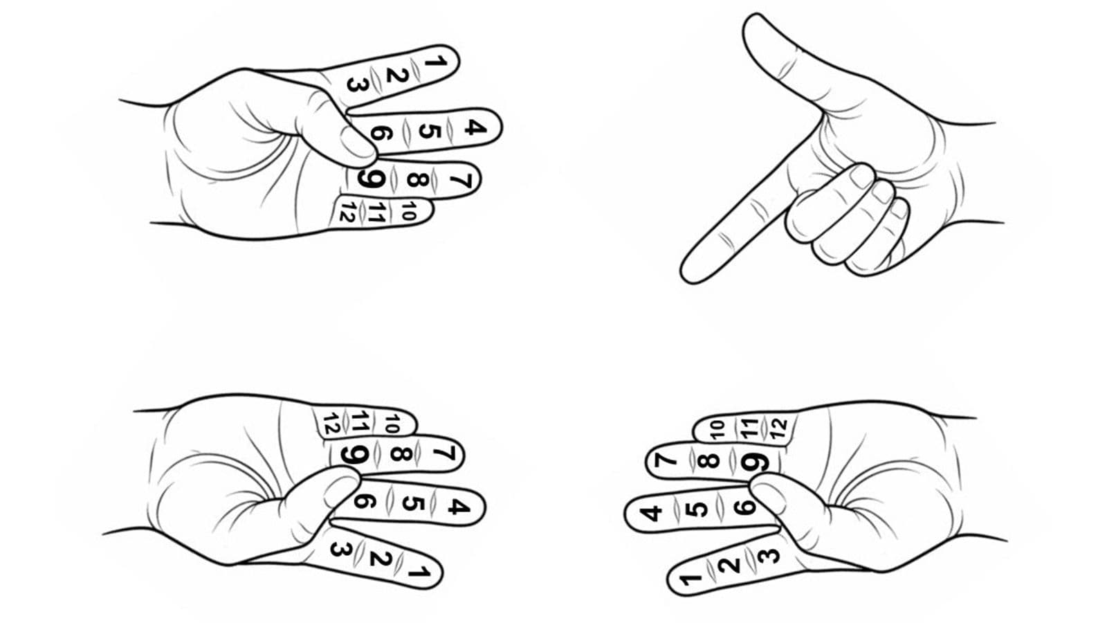 How to count to 144 with your hands: the scientific trick