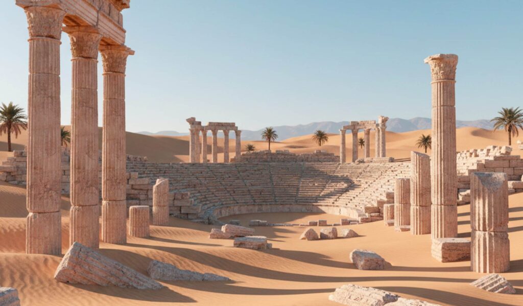 Because ancient cities are often buried under meters of earth