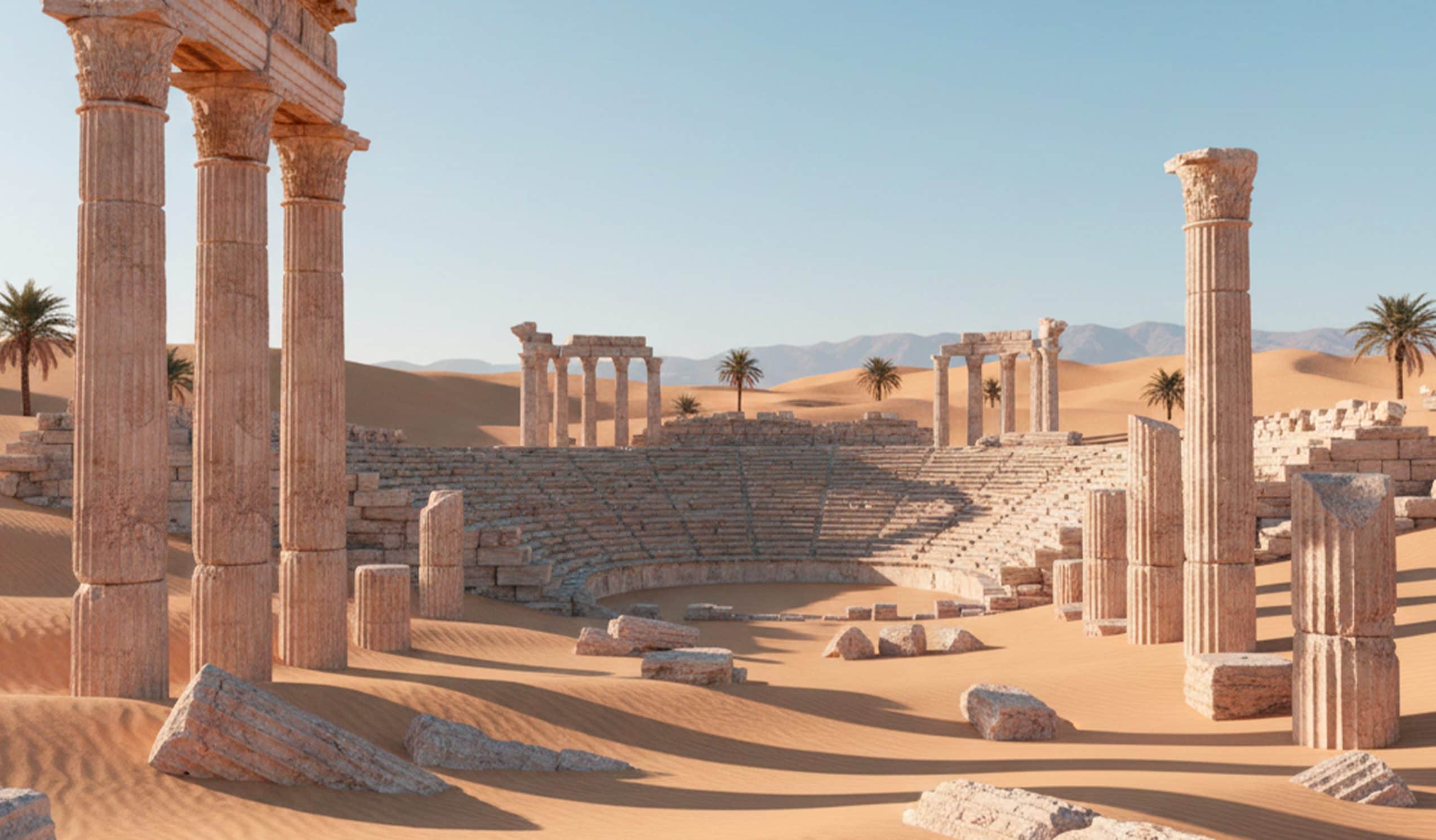 Because ancient cities are often buried under meters of earth