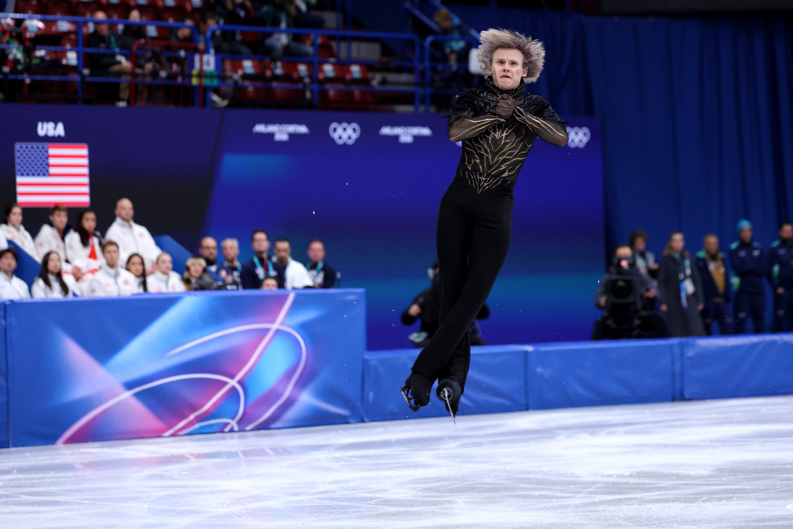 The physics of Ilia Malinin's quadruple Axel at the Olympics: how it rotates so fast