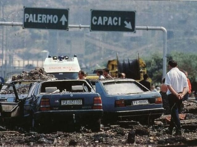 The Capaci massacre of 1992