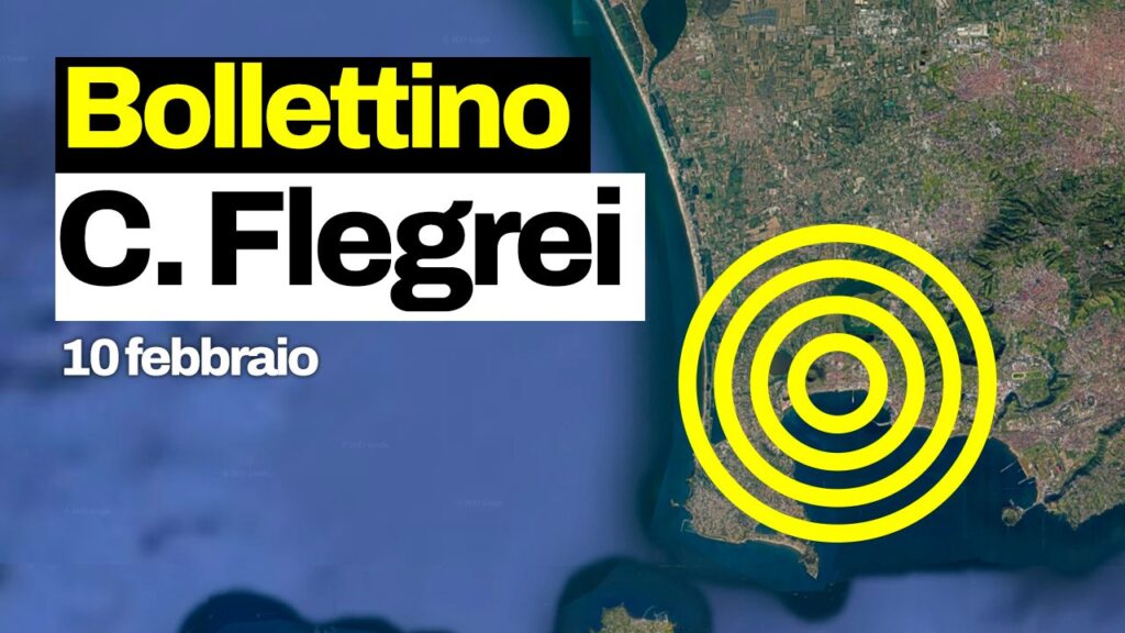 Campi Flegrei, ground lifting stable at 15 mm/month with 22 earthquakes: the INGV bulletin