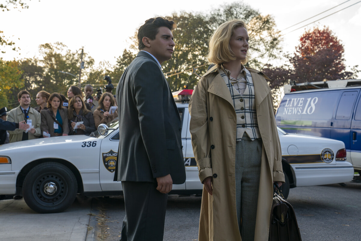 Jake Cannavale and Rosy McEwen in Scarpetta