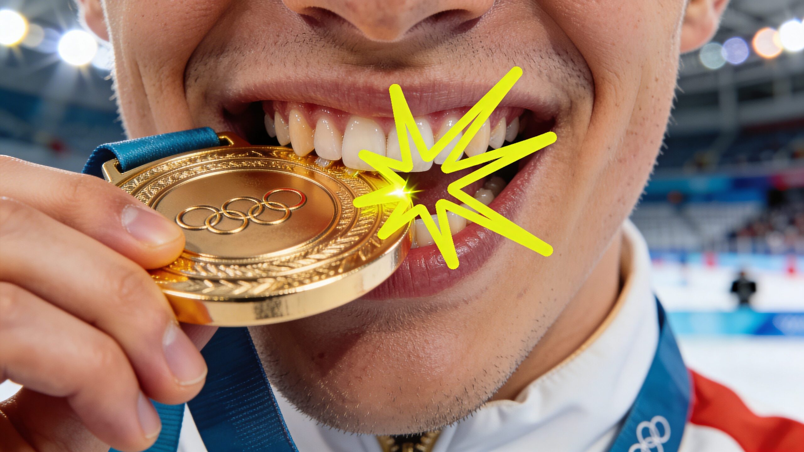 Why Olympic athletes bite gold medals on the podium