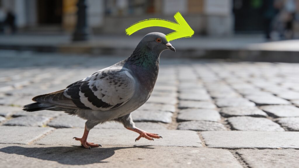 Why pigeons move their heads back and forth: Head-bobbing serves to stabilize their vision