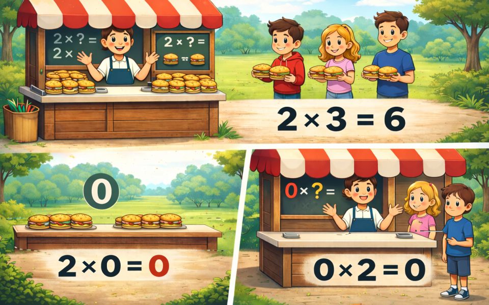 Because multiplying a number by zero is 0