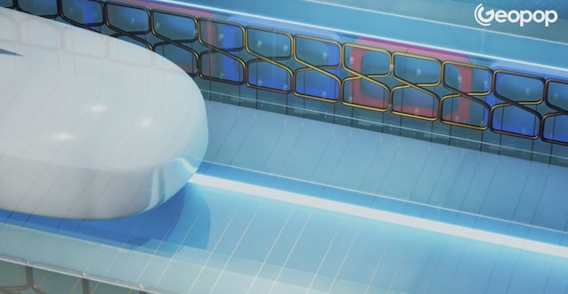 maglev trains coils in the shape of a figure eight