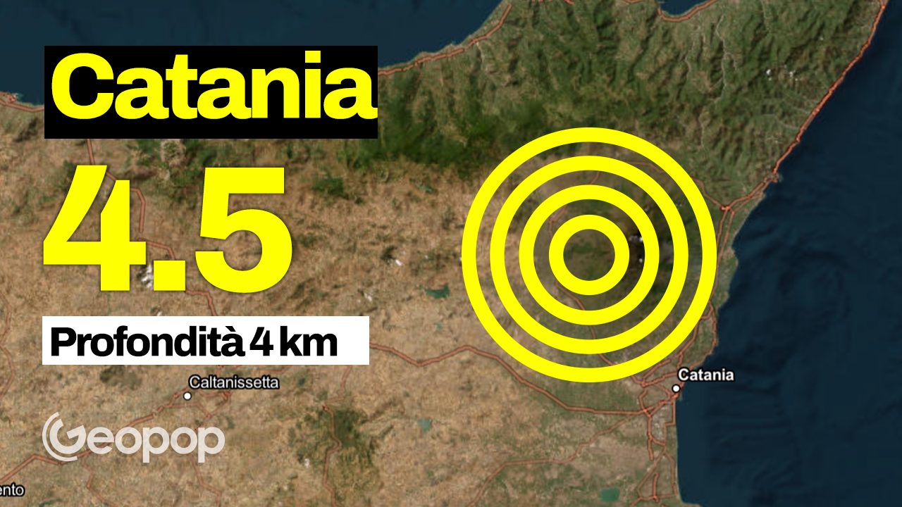 Earthquake in Catania of magnitude 4.5, shock felt as far as Messina