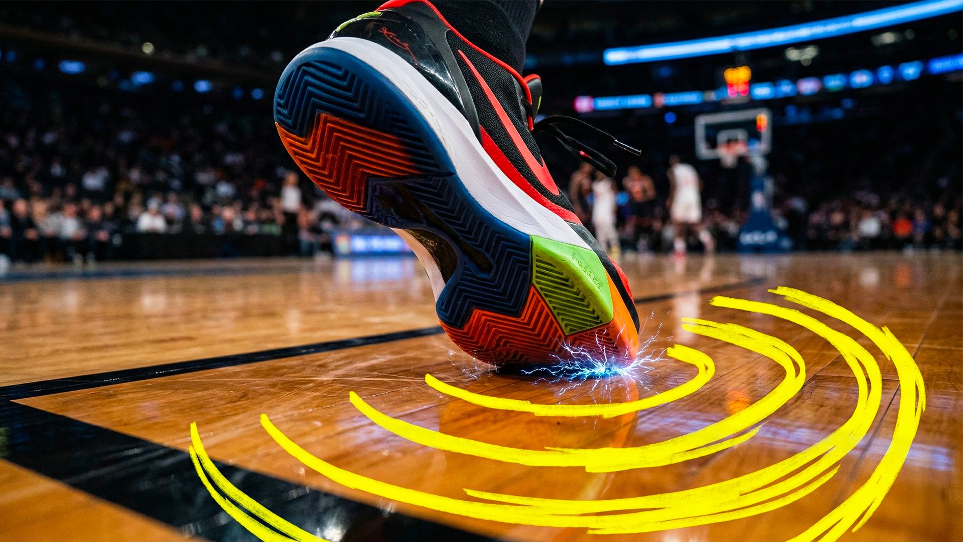 Playing the “Imperial March” from Star Wars with basketball shoes: the study on the screeching of the soles