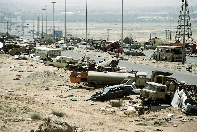 Vehicles destroyed during the war (credit Wikimedia commons)
