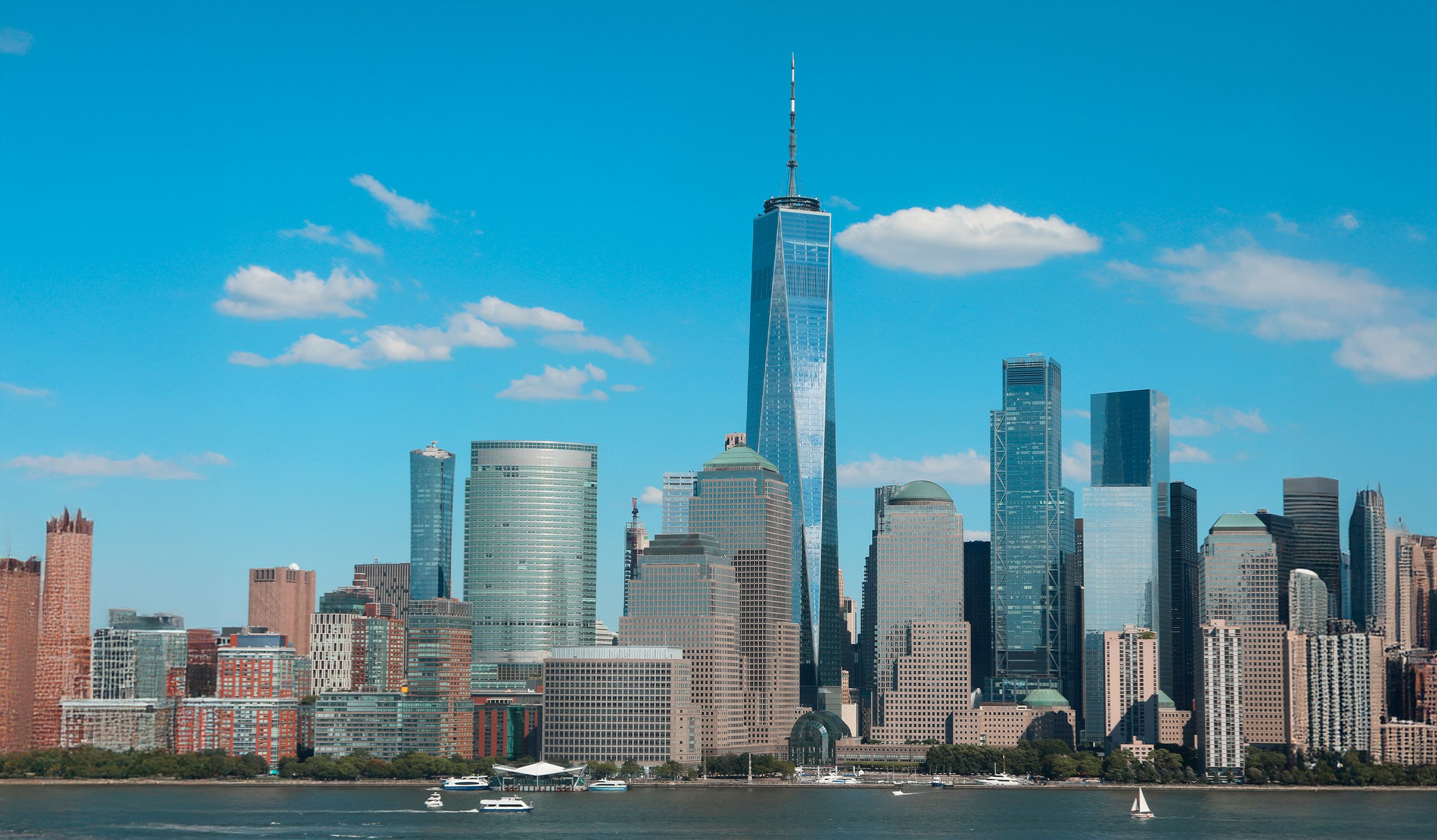 The tallest building in New York is One World Trade Center with a height of 541 meters